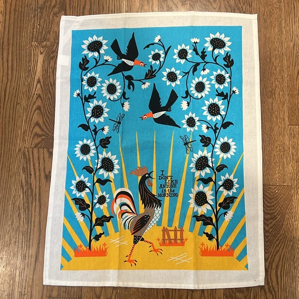 Colorful Rooster Kitchen Towel